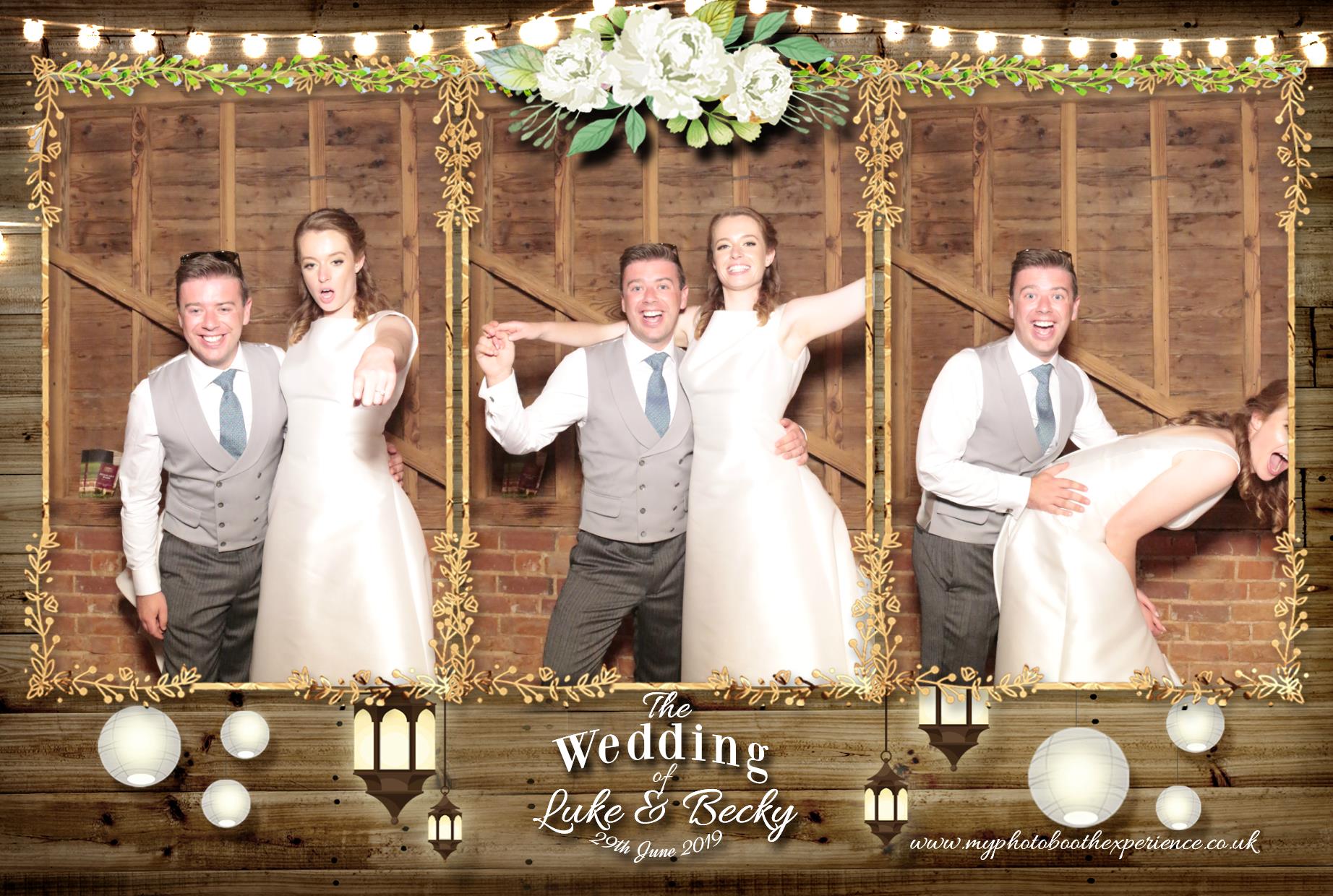 Luke & Becky's Wedding | View more photos from the event at gallery.myphotoboothexperience.co.uk/u/MyPhotoBoothExperienceLtd/Luke-Beckys-Wedding